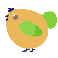 A honey and grass chicken