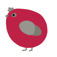 A crimson and ash chicken