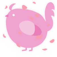 A pink chicken