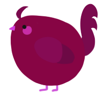 A maroon and wine chicken