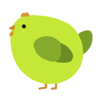 A lime and chartreuse chicken