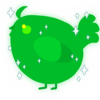 A viridian chicken