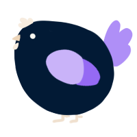 A tumblr and lilac chicken