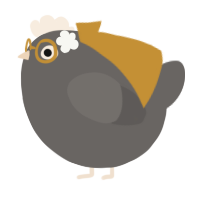 A grey chicken