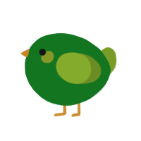 A leaf and chartreuse chicken