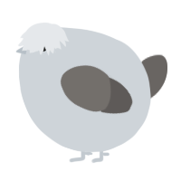 A mist and grey chicken