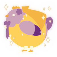 A honey and lilac chicken with a head pattern