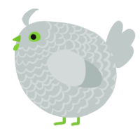 A silver chicken with a lace pattern