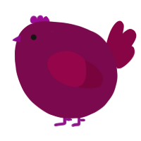 A wine and maroon chicken