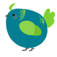 A sea and grass chicken with a neck-band pattern