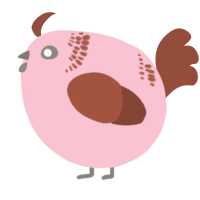 A rose and russet chicken with a neck-band pattern