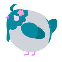 A mist and sea chicken with a head pattern