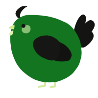 A leaf and black chicken