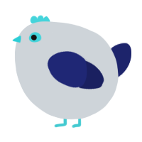 A mist and navy chicken