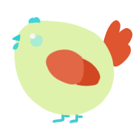A apple and vermilion chicken