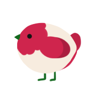 A cream and crimson chicken with a head pattern