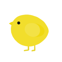 A yellow chicken