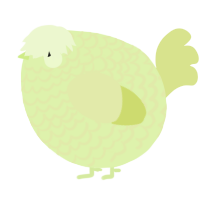 A apple and lemon chicken with a lace pattern