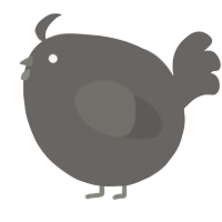 A grey chicken