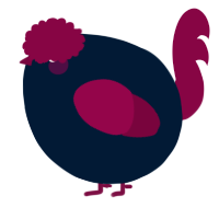 A tumblr and maroon chicken