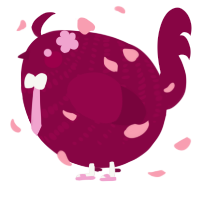 A maroon chicken with a bar pattern