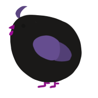 A sable and overcast chicken