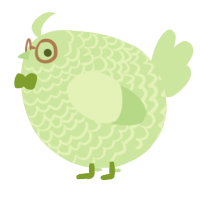 A gluppy chicken with a lace pattern