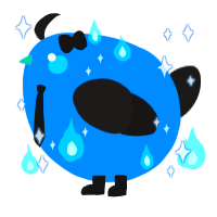 A sapphire and sable chicken