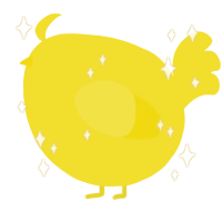 A yellow chicken