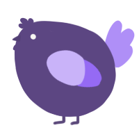 A overcast and lilac chicken