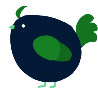 A tumblr and leaf chicken