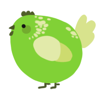 A grass and lemon chicken with a neck-speckle pattern
