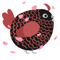 A sable and red chicken with a lace pattern