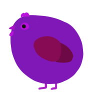 A violet and wine chicken