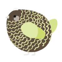 A bark and lemon chicken with a lace pattern