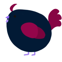 A tumblr and maroon chicken