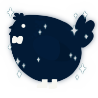 A tumblr chicken with a neck-speckle pattern