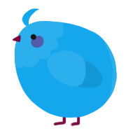 A sky chicken with a head pattern