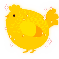 A orange and ochre chicken with a half-lace pattern