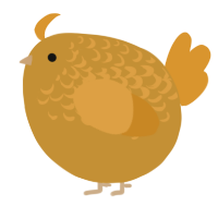 A gold and orange chicken with a half-lace pattern