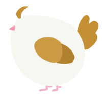 A white and gold chicken