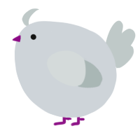 A mist and silver chicken