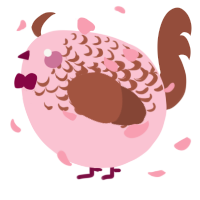 A rose and russet chicken with a half-lace pattern