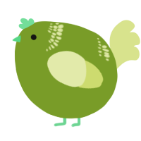 A chartreuse and lemon chicken with a neck-band pattern
