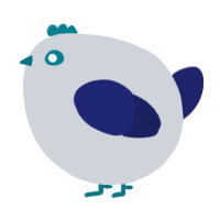 A mist and navy chicken