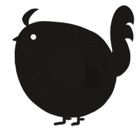 A sable chicken with a bar pattern