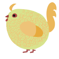 A lemon and honey chicken with a double-lace pattern