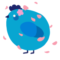 A cerulean and sapphire chicken