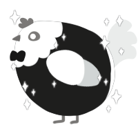 A sable and silver chicken with a head pattern