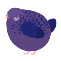 A overcast and navy chicken with a half-lace pattern